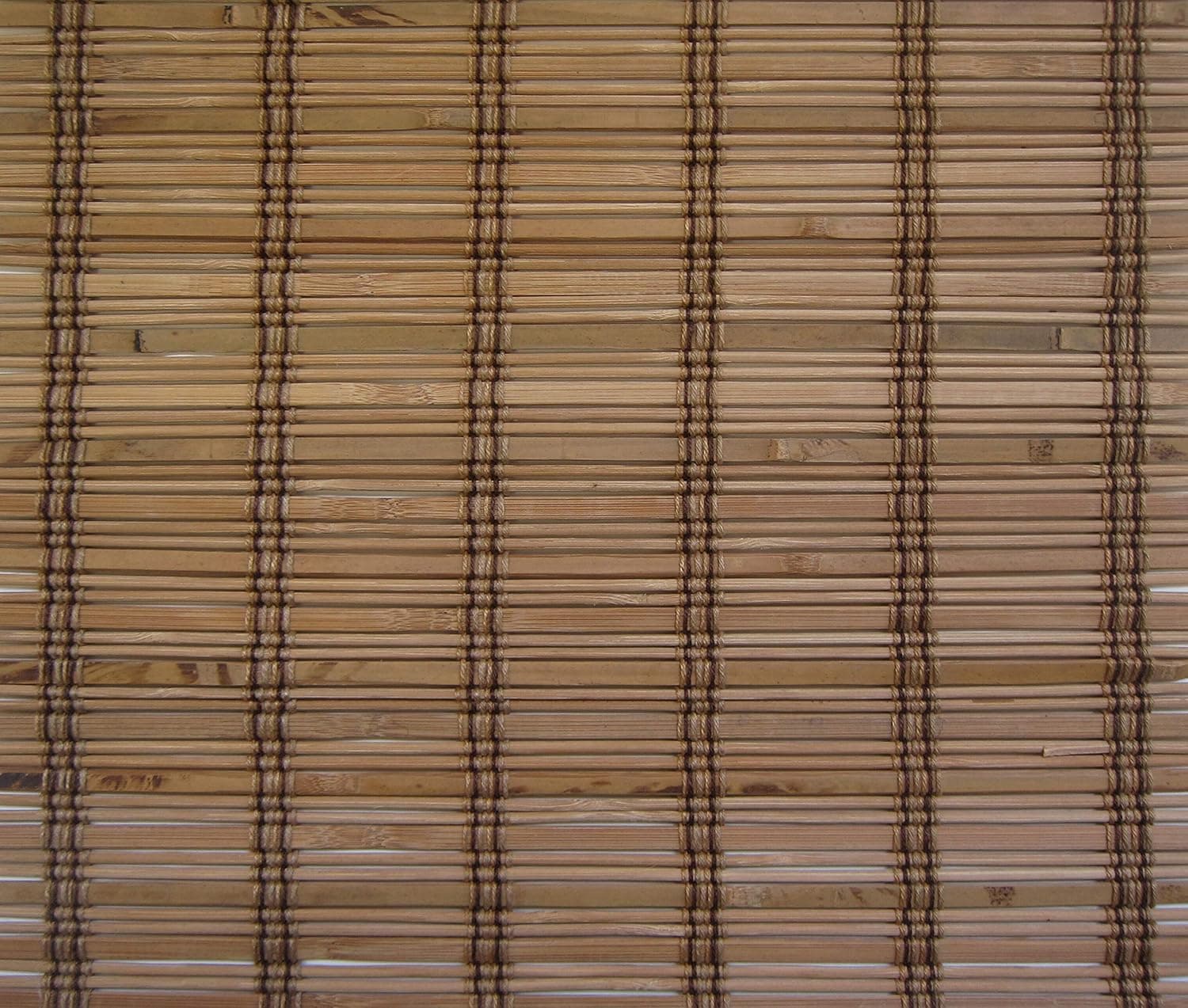 Cordless Woven Wood Roman Shades, 24W x 36H, Ashbury Camel, Sizes 20-72 Wide and 24-72 High