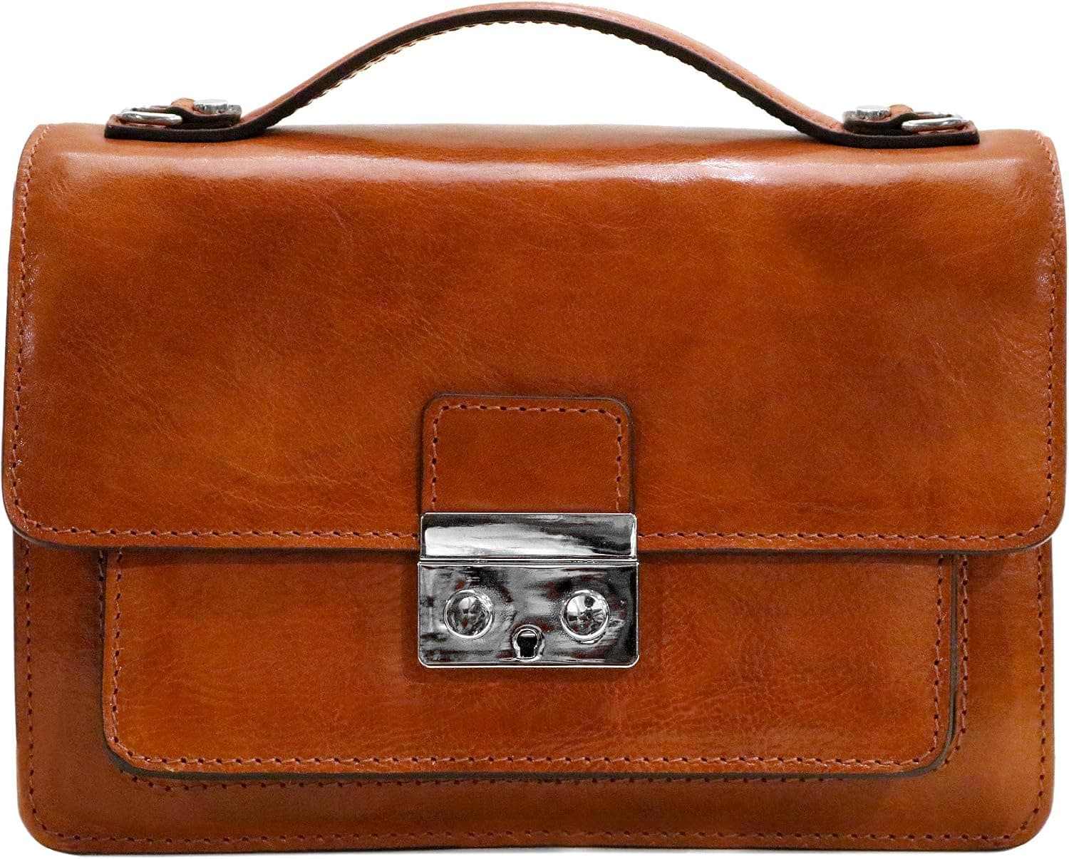 Floto Milano Mini Full Grain Leather Satchel Handbag