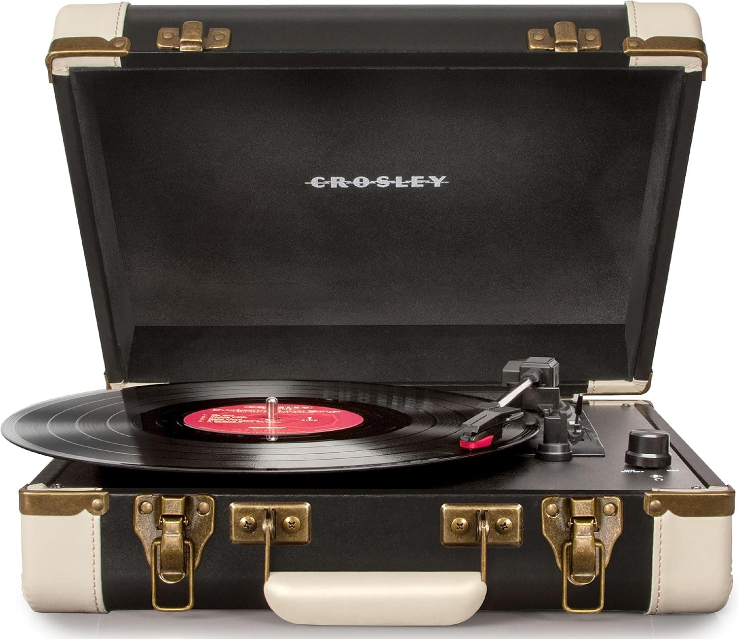 Crosley CR6019A-BK Executive Portable USB Turntable, Black