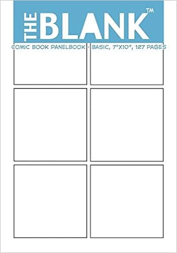 The Blank Comic Book Panelbook - Basic, 7"x10", 127 Pages