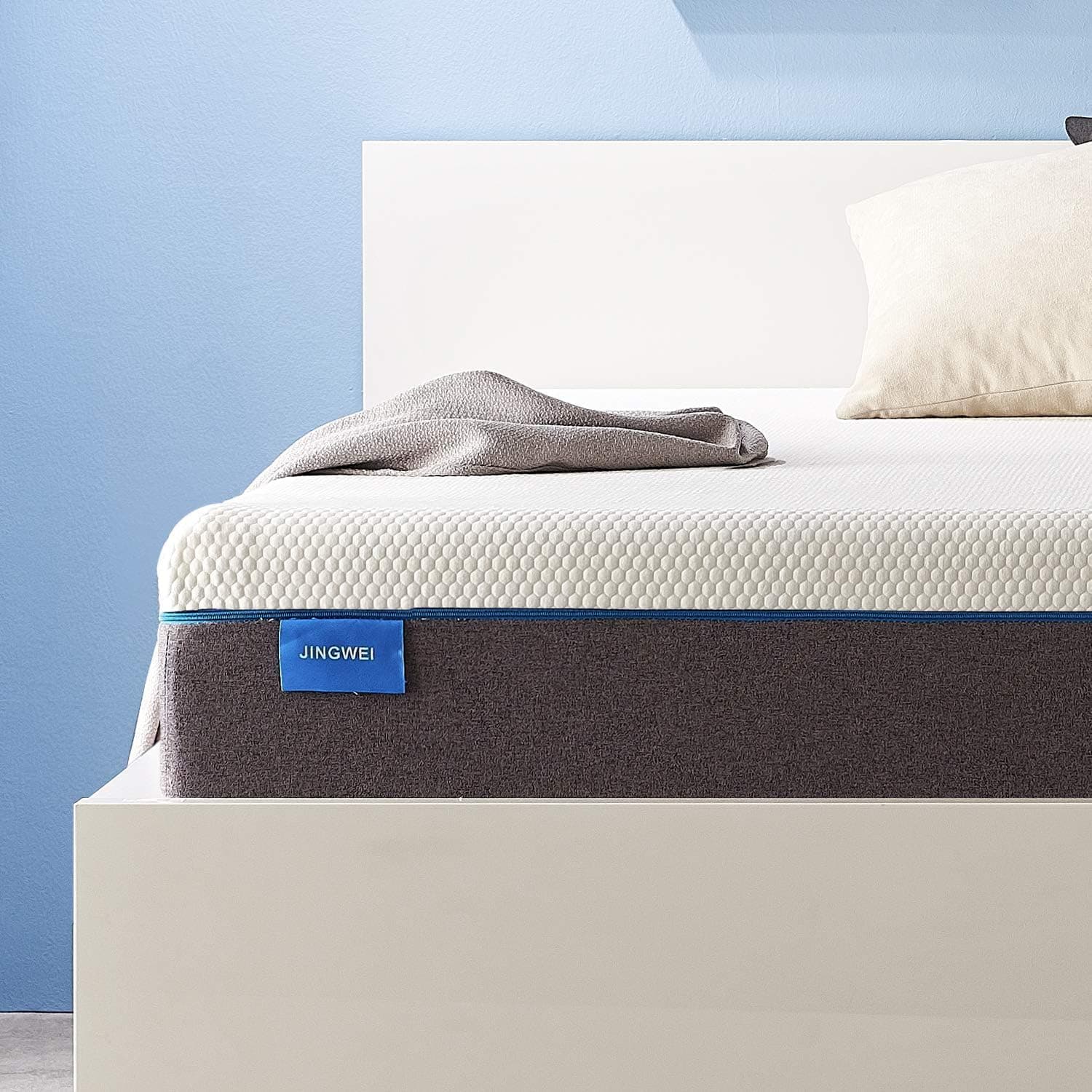 Narrow Twin Size Mattress, JINGWEI 5 Inches Cooling-Gel Memory Foam Mattress Bed in a Box, Pressure Relief & Supportive, Medium Firm, Narrow Twin Mattress, 30 X 75 X 5 inches