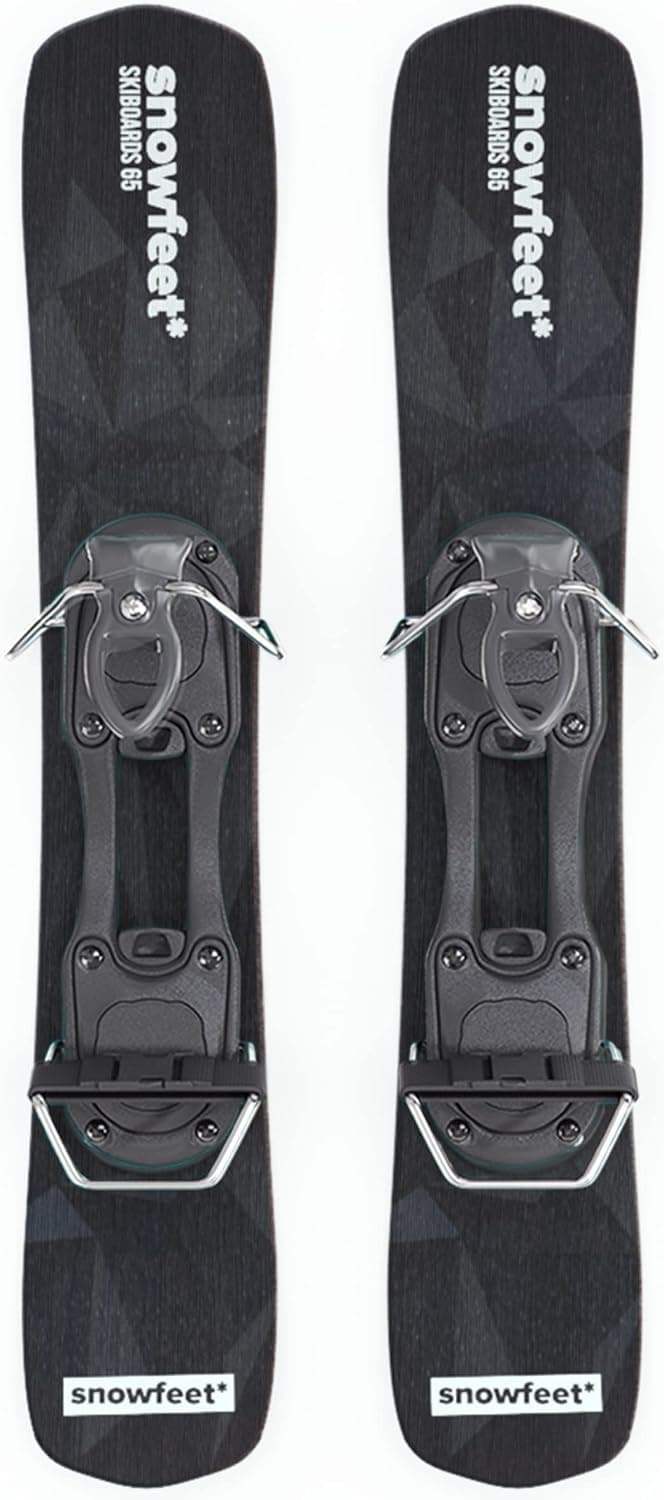 Short Mini Skis for Snow | Snowblades Skiboards | Snowfeet | 65 cm