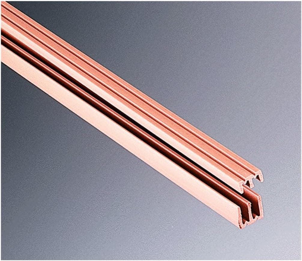 KNAPE & VOGT Manufacturing Company P2413 TAN 72 Plastic Sliding Door Track and Guides, 1/8"