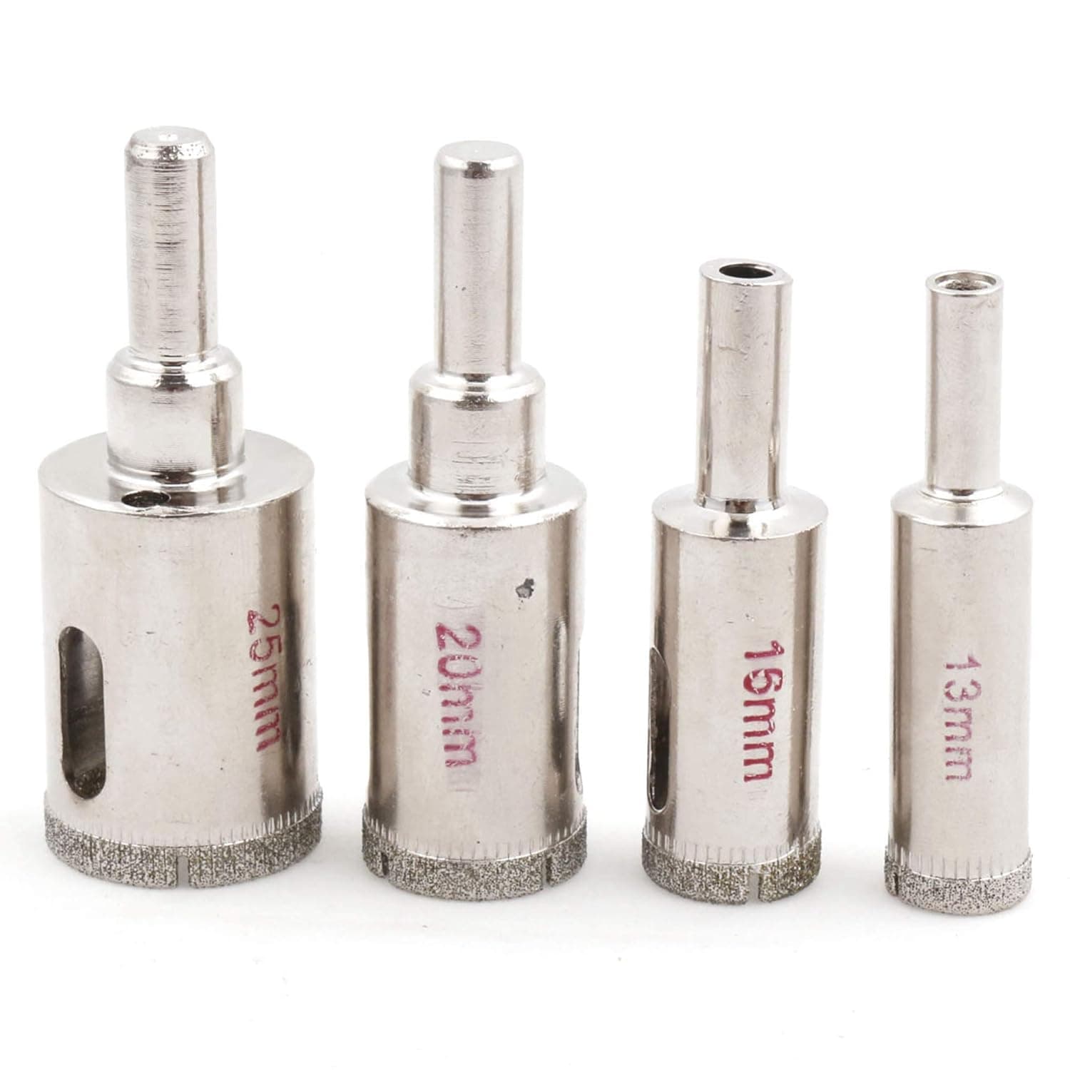 JINGLING Diamond Tip Drill Bits Hole Saw Set 1/2 5/8 3/4 1" inch Masonry Tools for Stone Tile Pack of 4Pcs