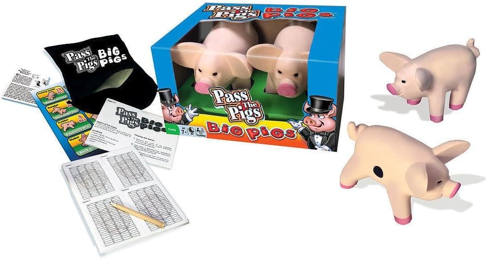 Big Game Toys~Big Pigs Yard & Floor Game Giant Camping Indoor/Outdoor Pass The Pig dice