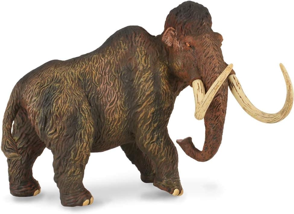 CollectA Woolly Mammoth Toy (1:20 Scale), 7.1"L x 5.3"H