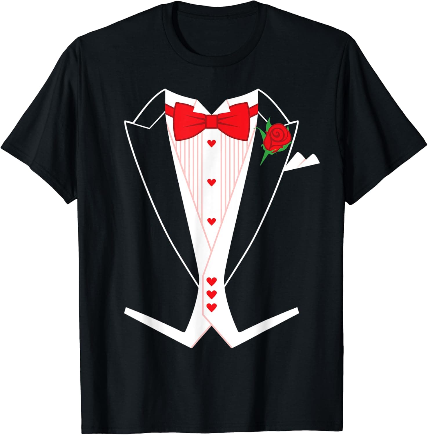 Valentine's Day Tails Tuxedo T-Shirt