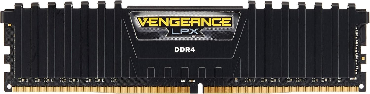 Corsair Vengeance LPX 16GB (2x8GB) DDR4 DRAM 2400MHz C16 Desktop Memory Kit - Black (CMK16GX4M2A2400C16), Vengeance LPX Black, 16GB (2 x 8GB)