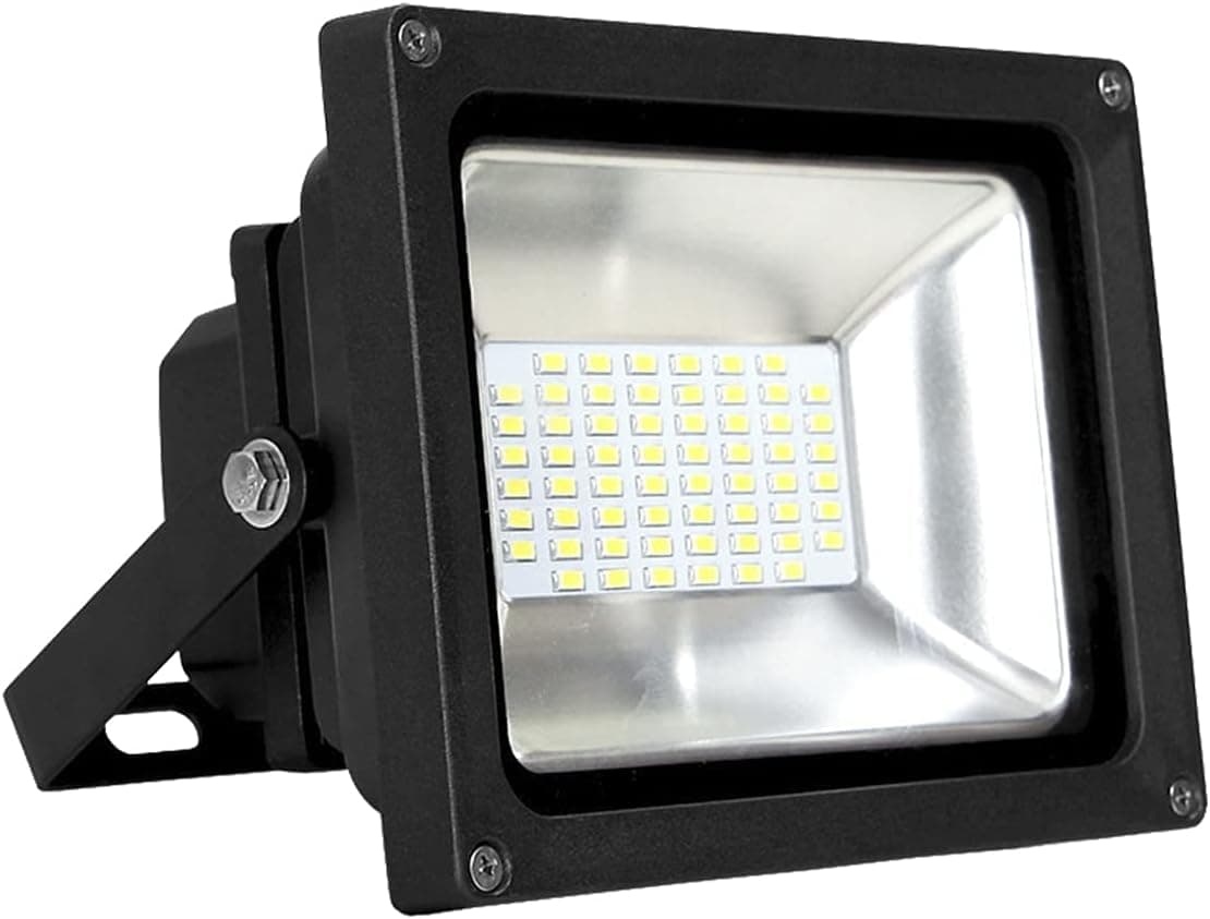 ASD 30W LED Flood Light Outdoor - 5000K Daylight 2441lm 120-277V UL Listed IP65 - Backyard Flood Lights Black - LED Yard Lights Waterproof Flood Light