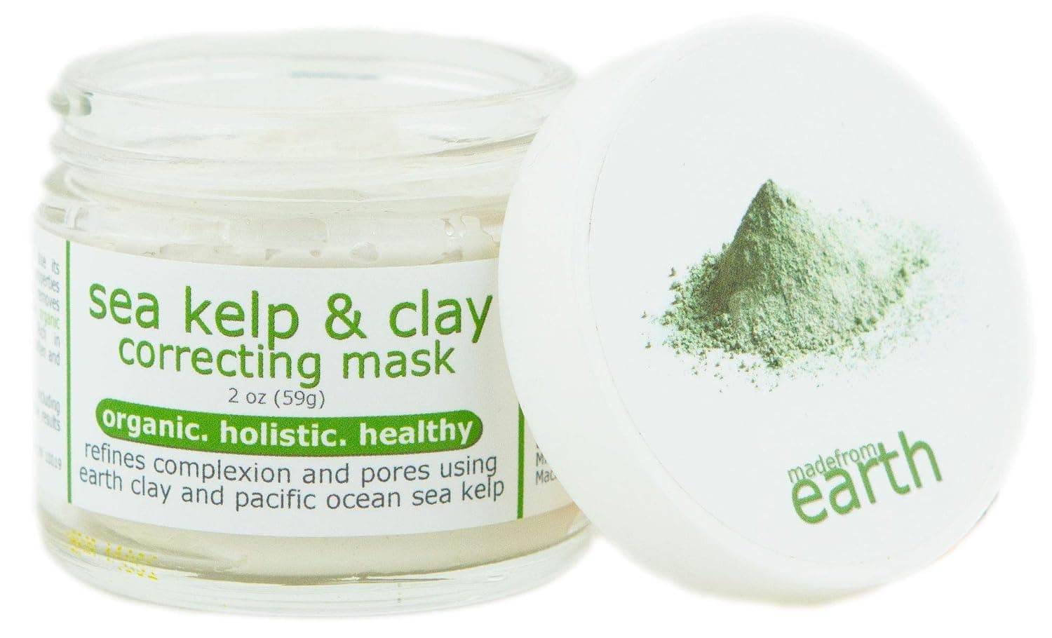 Sea Kelp & Clay Correcting Mask - Facial Detox w/ Kaolin Clay 2 Oz