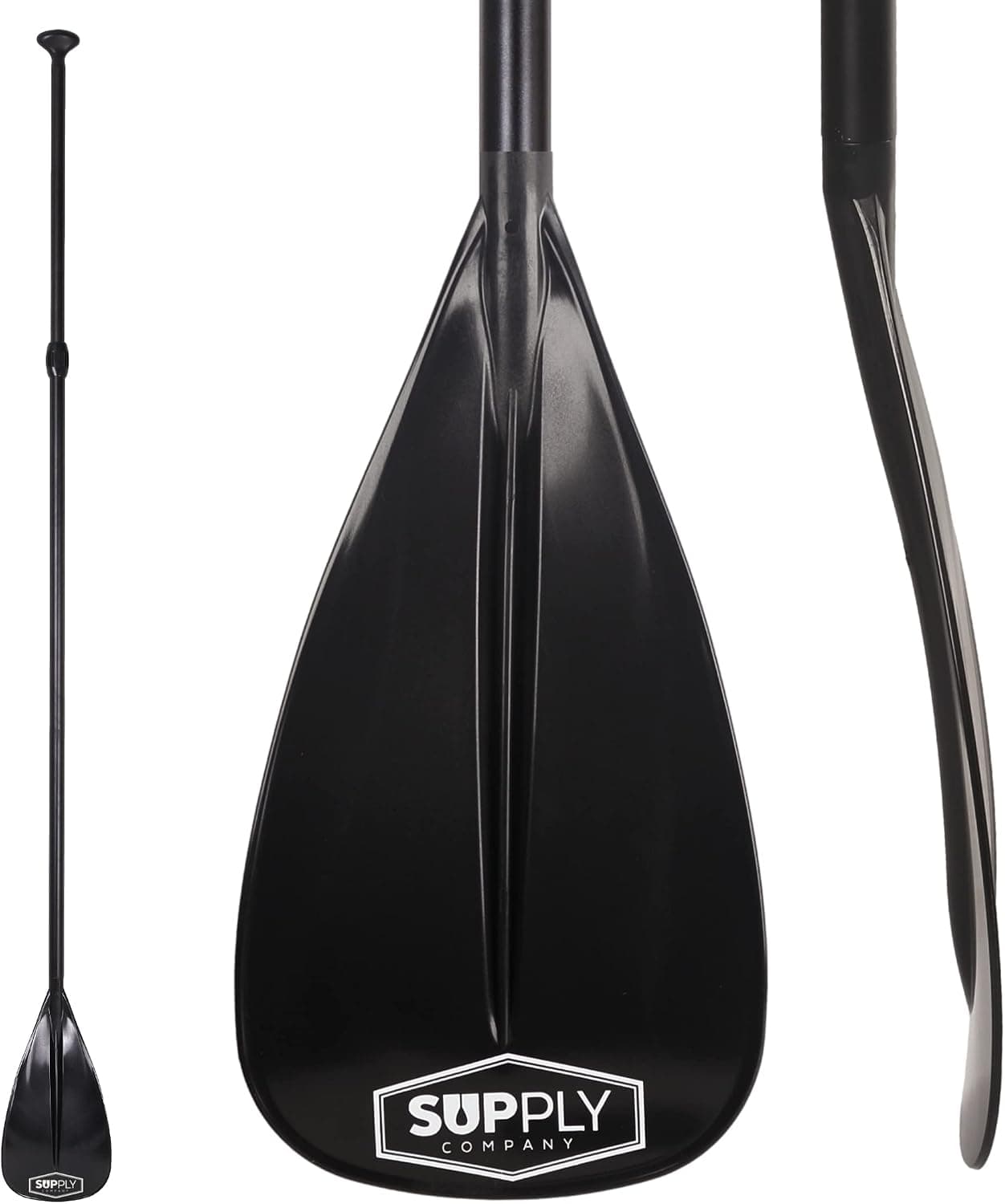 SUP Paddle - 3 Piece Adjustable Paddle Board Paddle - Lightweight, Durable & Packable for Travel - Floating Paddle Board Paddle w/High-Grade Aluminum Shaft & Nylon Blade for Efficient Strokes