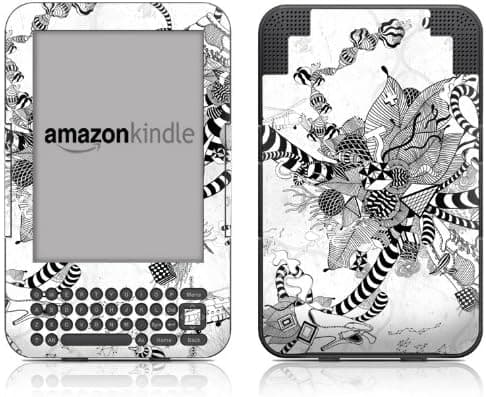 DecalGirl Kindle Skin (Fits Kindle Keyboard) Black And White Play (Matte Finish)