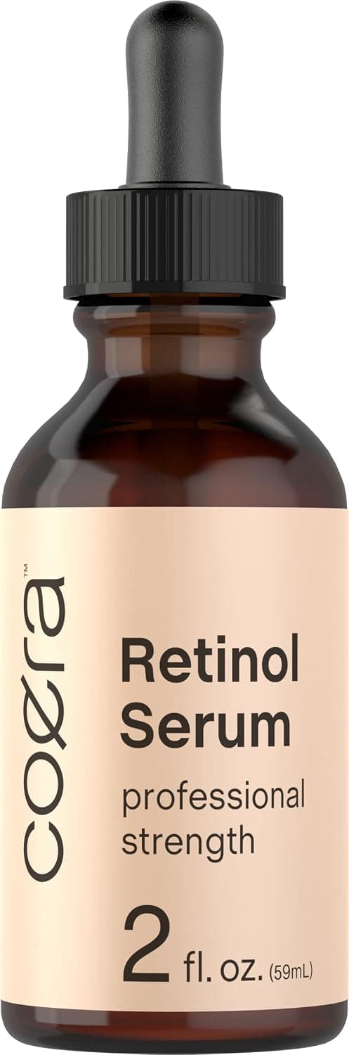Retinol Serum for Face | 2 fl oz | Professional Strength Formula | Free of Parabens & Fragrances
