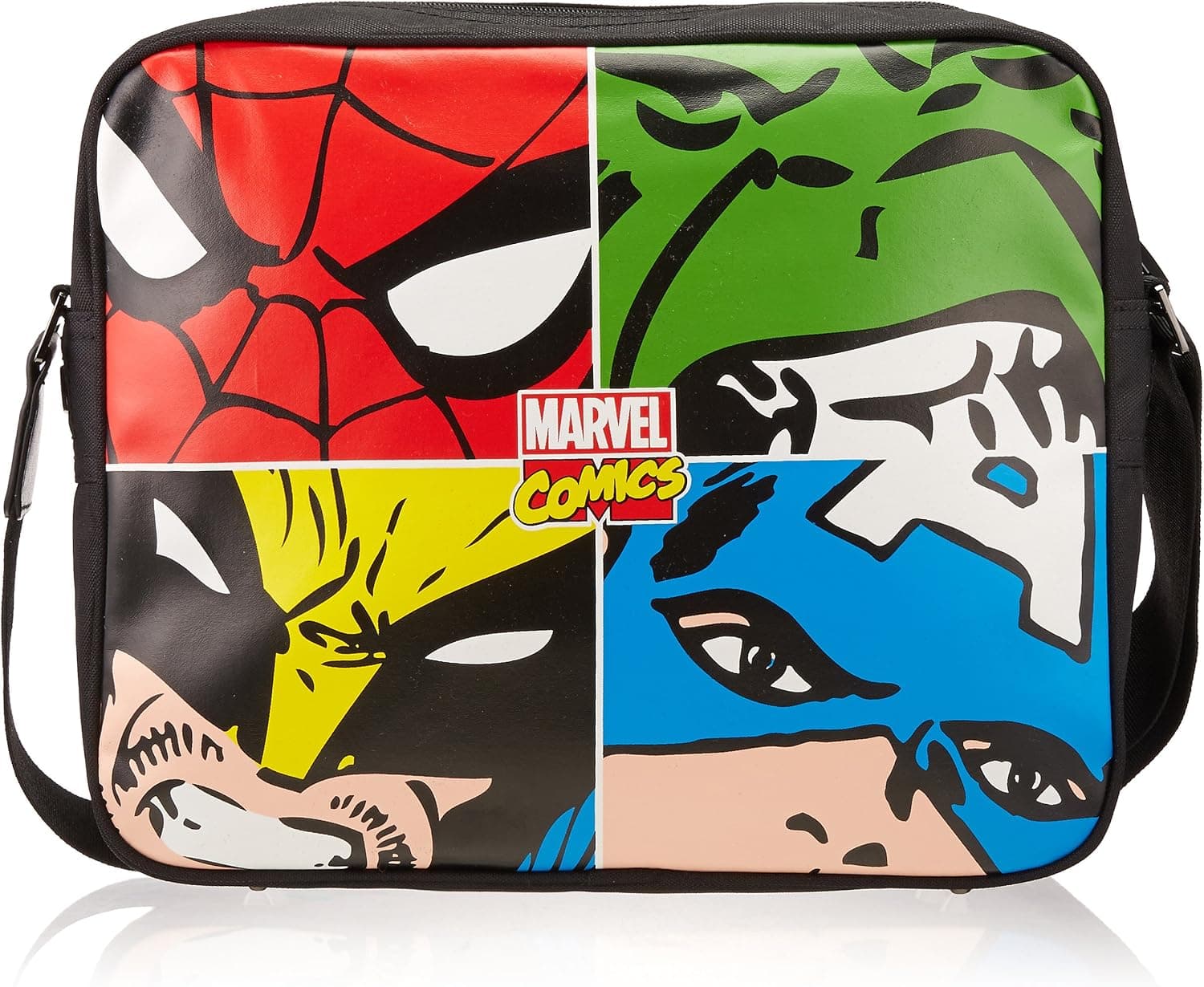 BB Designs Marvel Comics Marvel Face Off Multi Character Messenger Bag