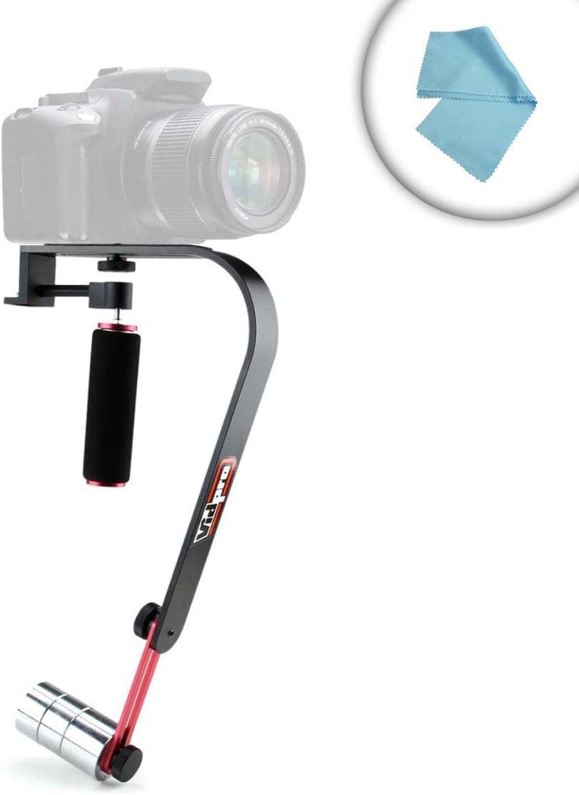 ProGLIDE Camera Stabilizer Rig with 3 Counterweights for Pentax , Fujifilm, Samsung, Olympus and More SLR Digital Cameras - Includes Bonus Mini Tripod