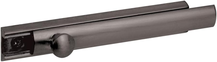 Defender Security U 10307 4-Inch Surface Bolt, Solid Brass, Classic Bronze Finish , Gray