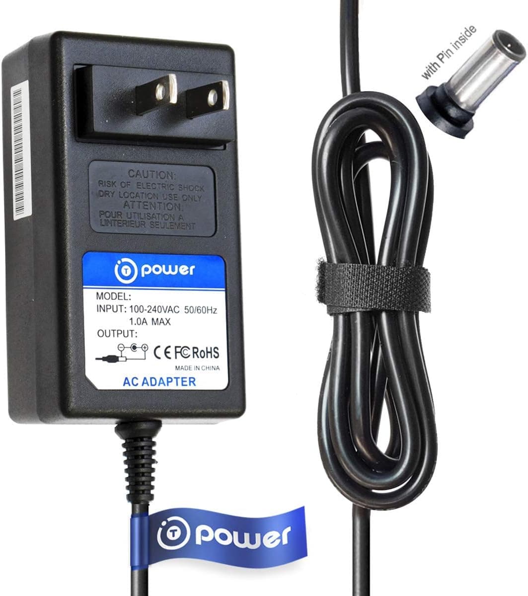 T-Power 6.6ft Long Cable Ac Dc Adapter for Sony DSR-11 DVCAM DV MiniDV PMW-EX1 DVCAM VCR Player Compact Recorder Replacement Switching Power Supply Cord Charger Wall Plug Spare