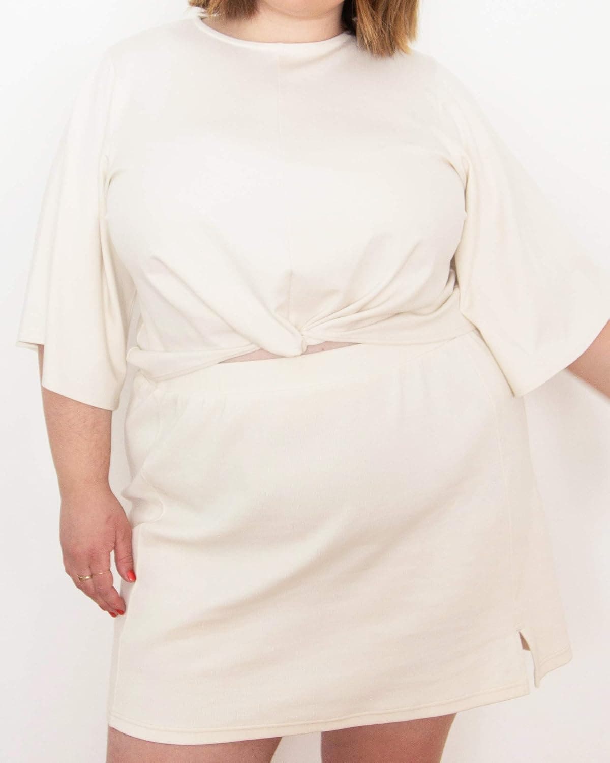 The Drop Women's Whisper White Knit Twist Front Top by @itsmekellieb