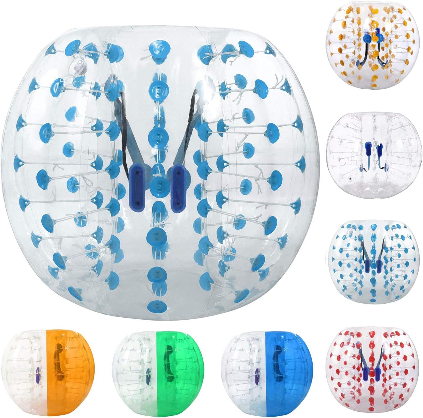 ANCHEER Inflatable Bumper Bubble Soccer Ball Dia 4ft/5 ft(1.2m/1.5m) Giant Human Hamster Ball for Adults and Teens