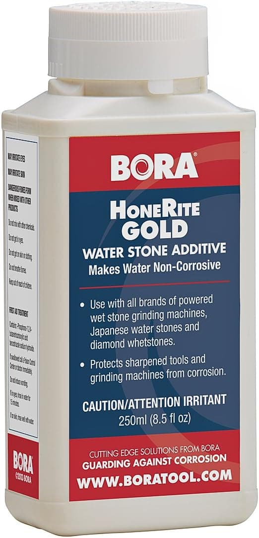HoneRite Gold STN-HRG250 250ml Honing Solution. The Grinding/Sharpening Additive That is Specifically Formulated to Make Water Non-Corrosive and help protect against Rust