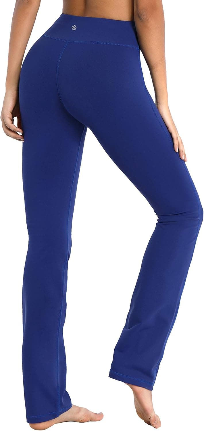 BUBBLELIME 29"/31"/33"/35" 3 Styles Women's Bootcut Yoga Pants Basic/Back Pockets/Straight Leg Workout Tummy Control Flare