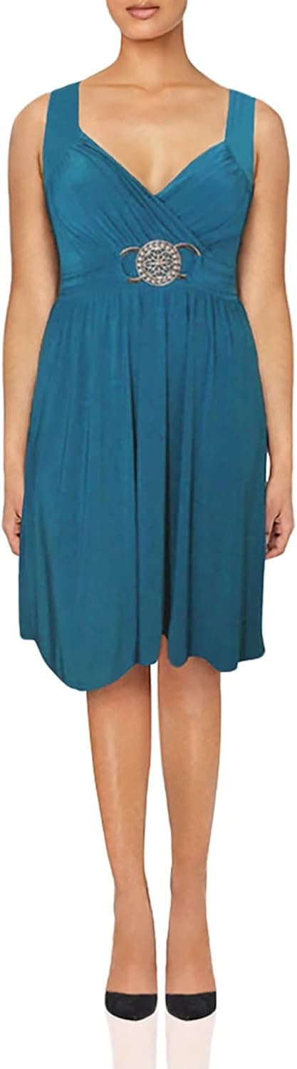 NEW LADIES PLUS SIZE SHORT BUCKLE EVENING DRESS WOMENS LONG ELEGANT COCKTAIL 16 - 26