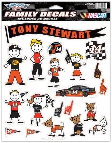 Tony Stewart DECALS - FAMILY PACK