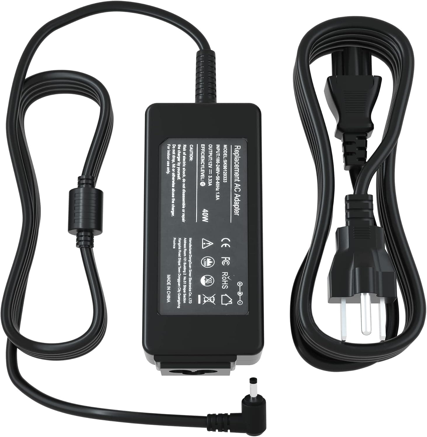 40W Ac Adapter Laptop Charger for Samsung 11.6" Chromebook 2 3 303c 500c 503c Xe500c12,Xe500c13 Xe303c12,XE303C12-A01,AA-PA3N40W Xe503c12,Xe503c32, Power Supply Cord Plug
