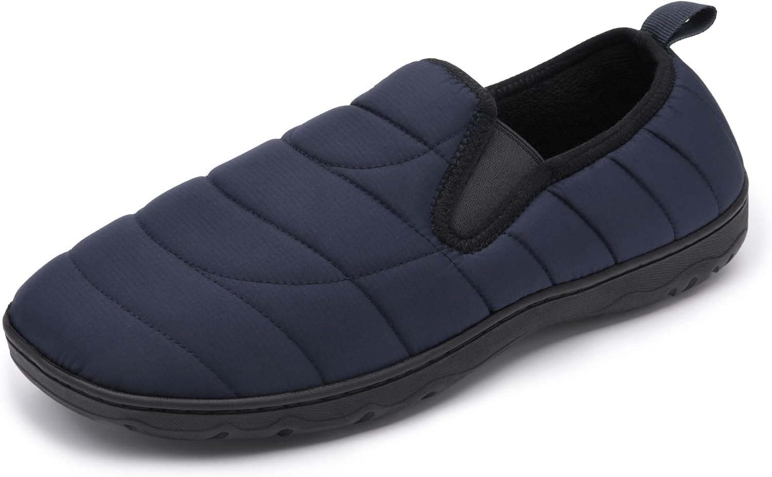 DREAM PAIRS Men's Water-resistant Winter Warm Slippers, Slip-on Indoor Outdoor Machine Washable House Shoes