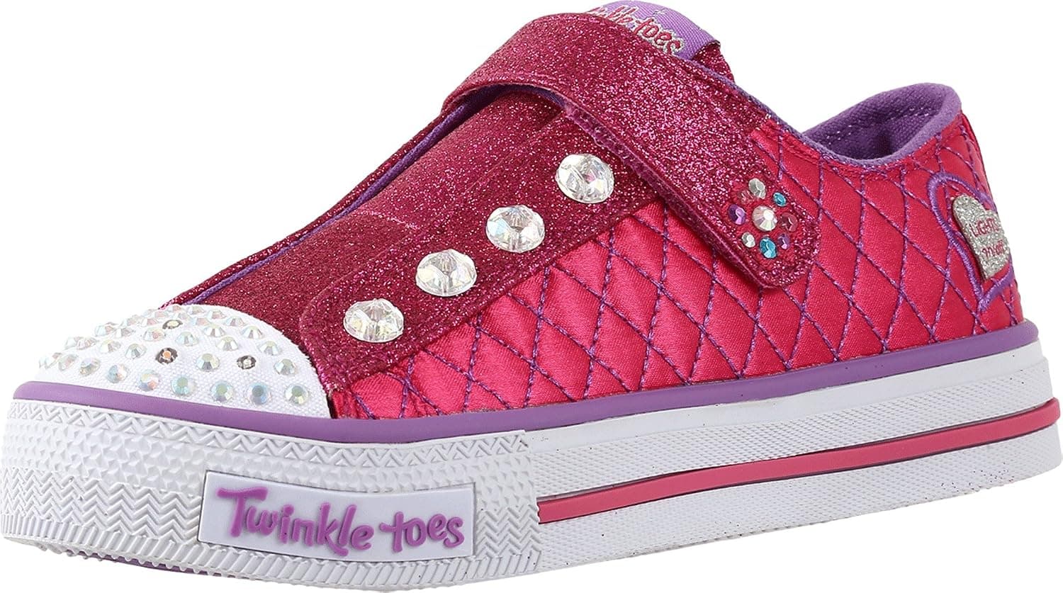Skechers Kids Twinkle Toes Shuffles Sweet Steps Light-Up Sneaker