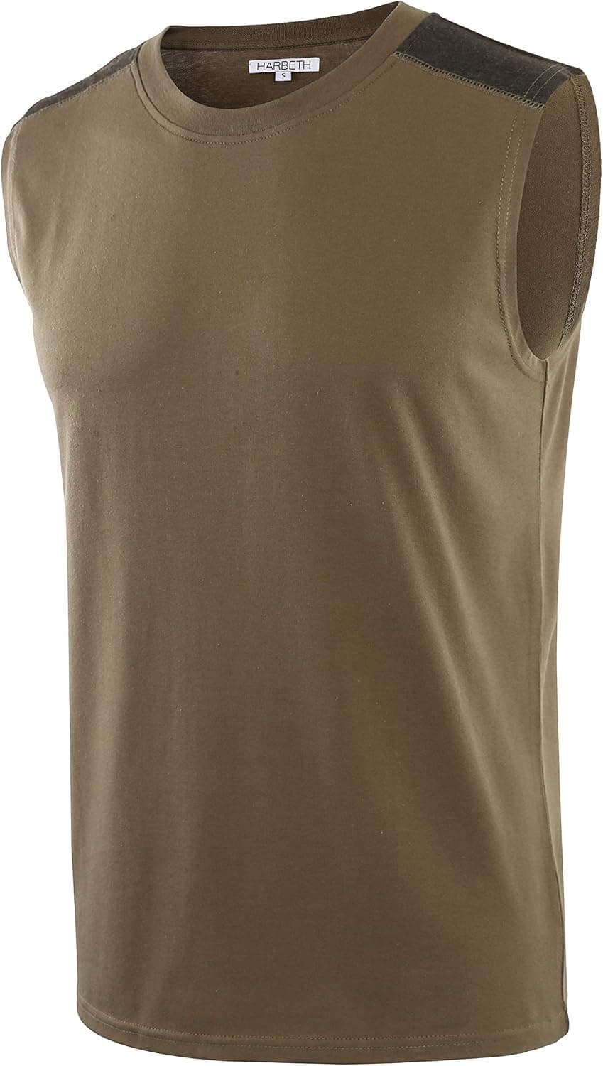 HARBETH Men's Classic Basic Sleeveless Active Tank Top Jersey Casual T Shirts