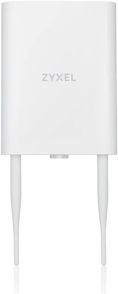 ZyXEL WiFi 6 AX1800 Wireless Gigabit Outdoor Access Point | IP55 Rated | Mesh, Seamless Roaming & MU-MIMO | WPA3-PSK Security | Cloud, App or Direct Management | PoE+ Injector Included | NWA55AXE