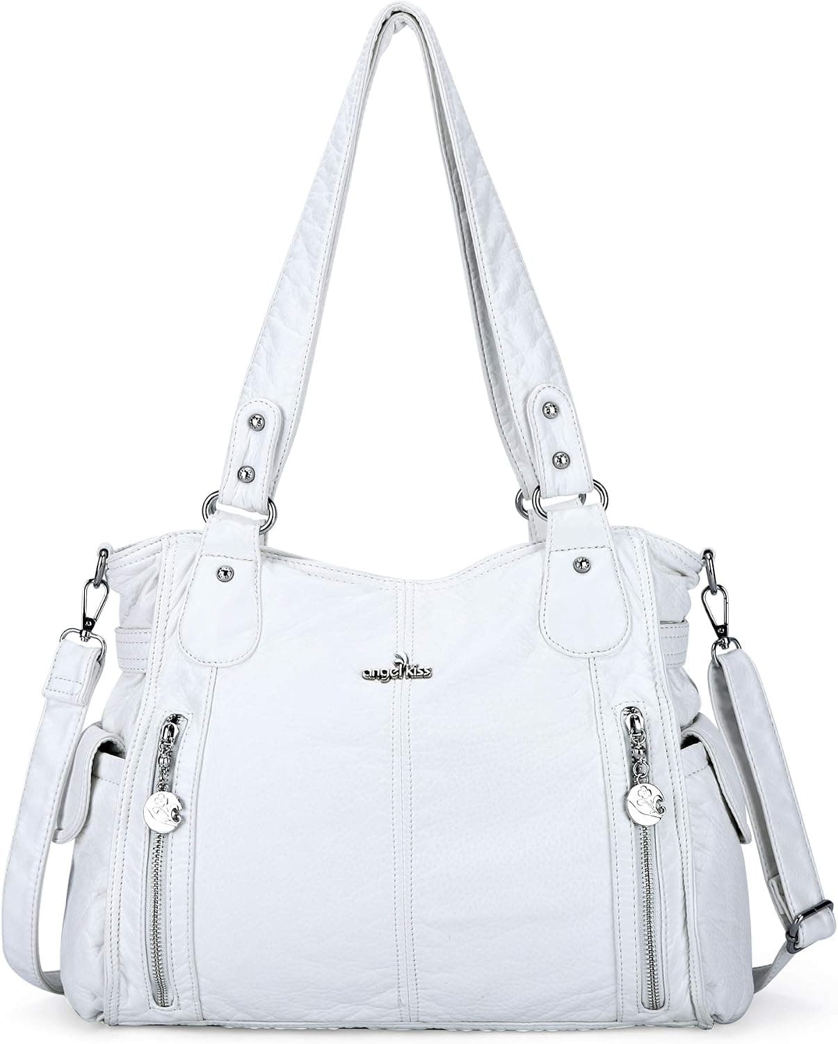 Handbags for Womens Top-Handle Hobo Purse Roomy Casual Shoulder Bags PU Tote Satchel Purse for Womens