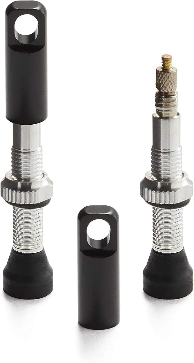 BW Tubeless Presta Valve Stems with Integrated Valve Core Tool - 36, 44, 60 and 80mm Options for MTB and Road Bike – Available in Black, Silver and Gold