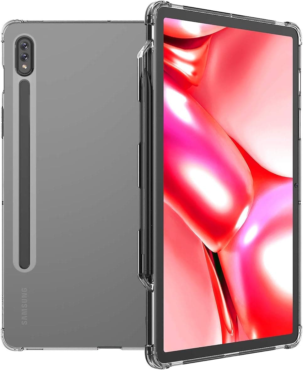 araree MACH TPU Full Protection Cover Compatible with Samsung Galaxy Tab S7 11"(2020) - Shockproof Scratchproof Transparent Cover with Smart S-Pen Holder