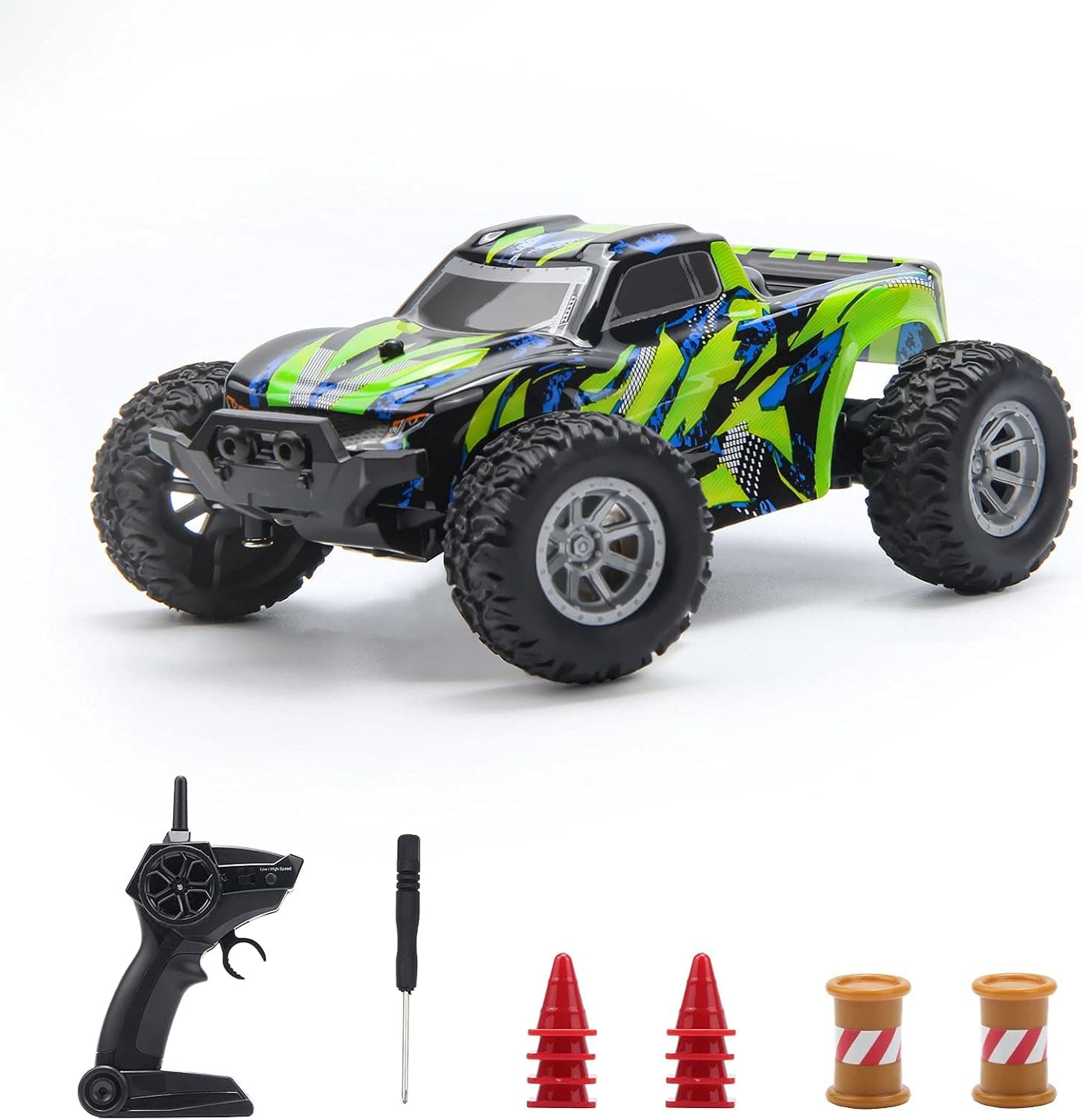 BESWIT Hobby RC Cars Mini High Speed Car 1:32 Scale Remote Control Truck , RWD High Speed 20+ kmh All Terrains Off Road RC Monster Vehicle Car Crawler for Boys Kids and Adults