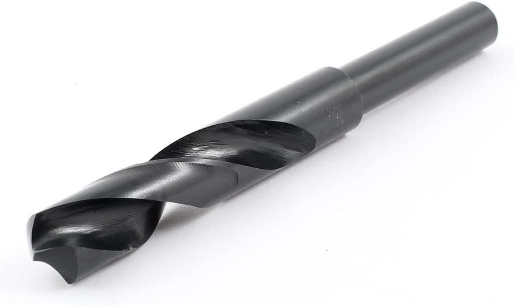 uxcell HSS Steel Round Shank 16.5mm Diameter Twist Flute Bit for Bench Drill