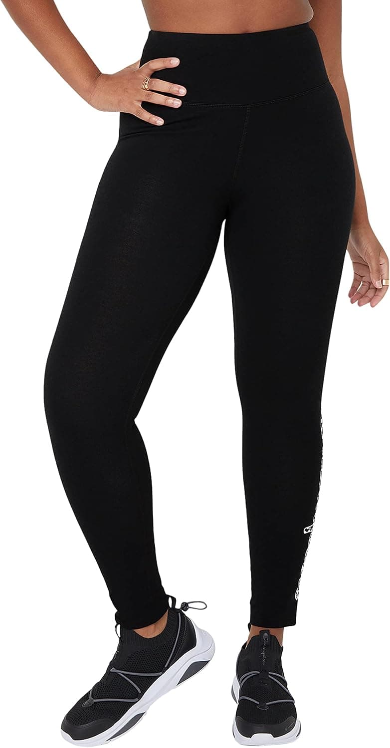 Champion Women's Authentic Women's Leggings, Authentic Graphic Tights, Moisture-Wicking, 25"