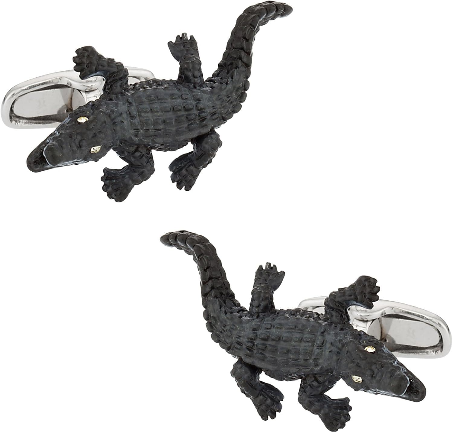 Safari Cuff-Daddy Alligator Cufflinks with Travel Presentation Gift Box