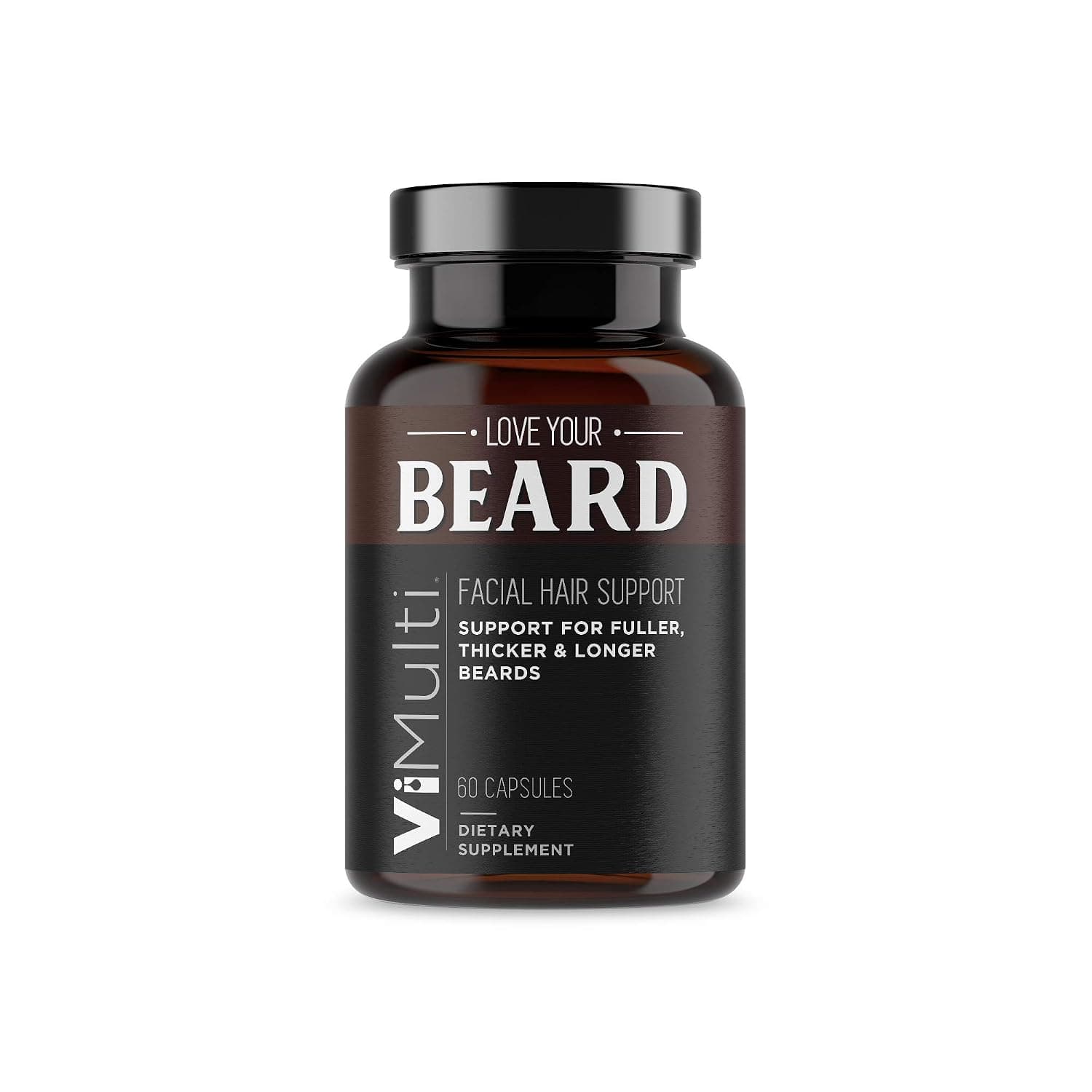 ViMulti Love Your Beard Supplements for Faster Hair Growth – Promotes a Thicker, Fuller, Masculine Beard Quickly for All Hair Types w/29 Hair & Beard Growth Vitamins