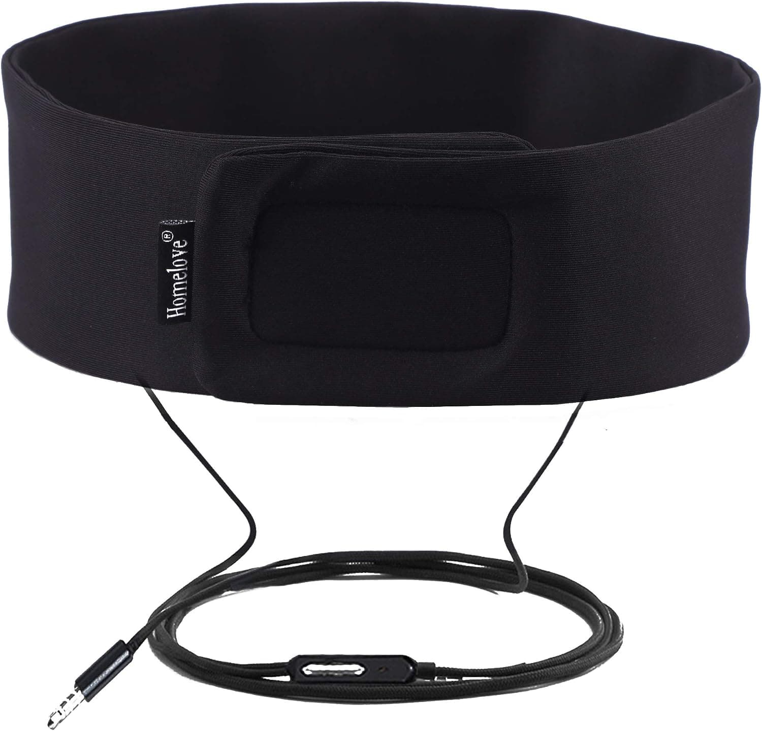 Homelove Sleep Headphones,Ultra Thin Speakers,Sleep Mask, Most Comfortable Headphones for Sleeping - Perfect for Sports, Air Travel, Meditation and Relaxation Black