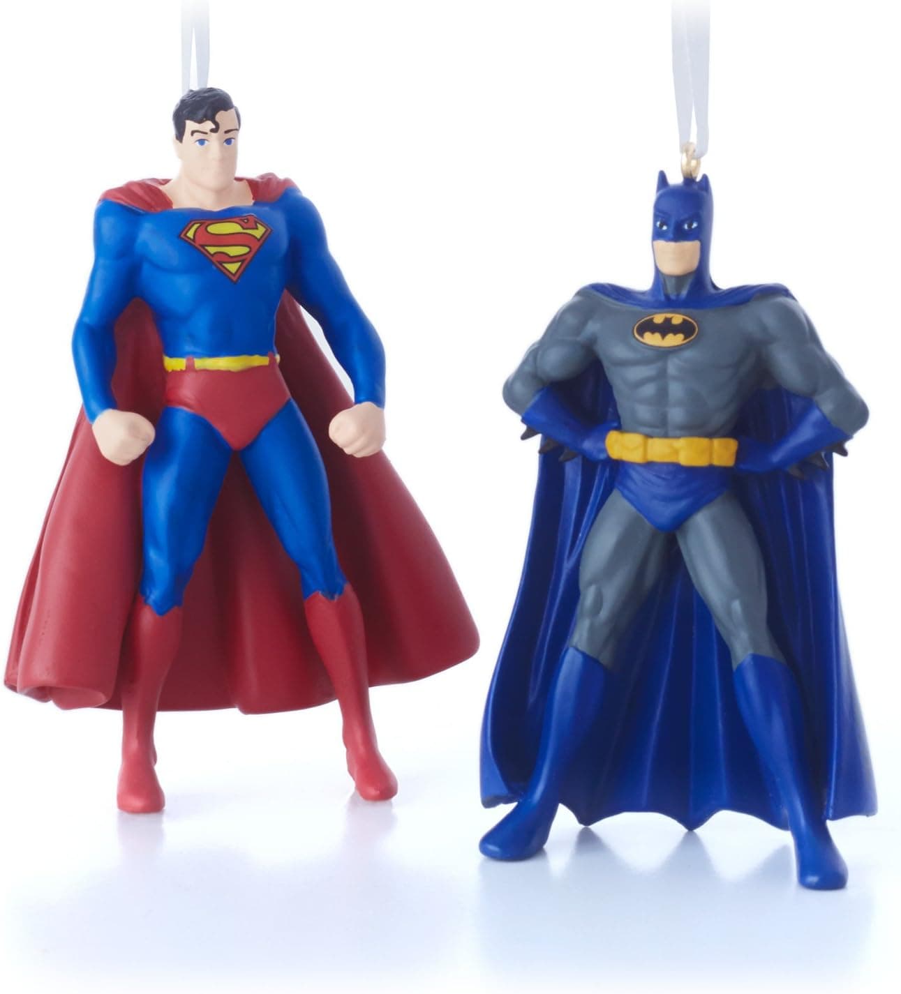 Hallmark DC Comics Superman and Batman Christmas Ornaments, Set of 2