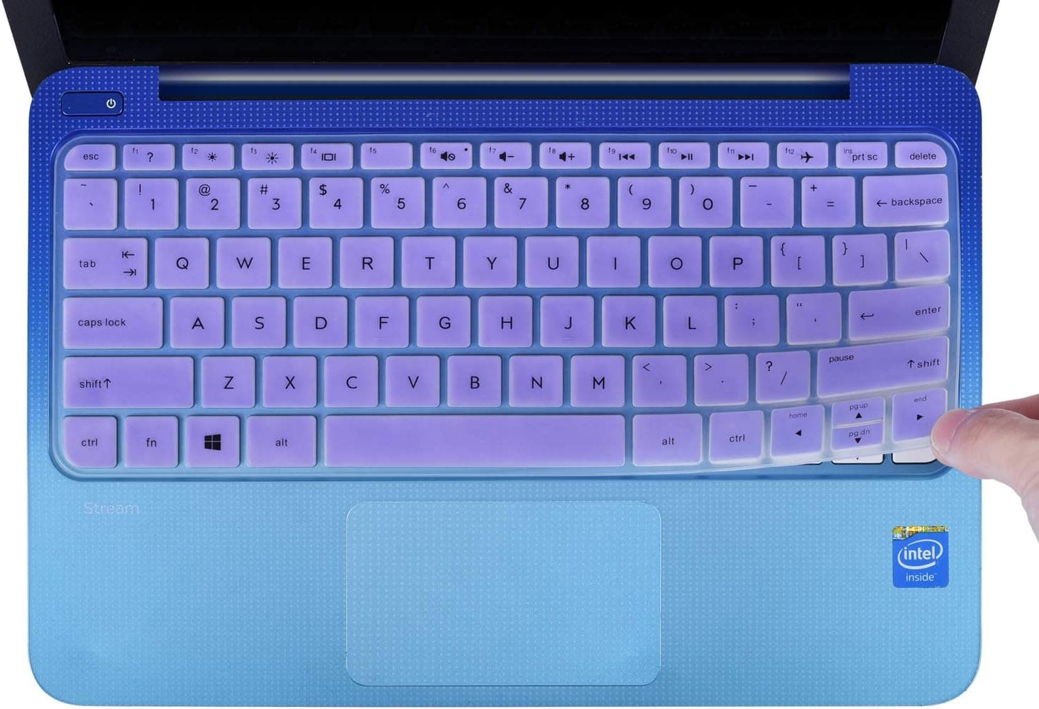 CaseBuy Keyboard Cover Compatible 2019 2018 2017 HP Stream 11 ah110nr ah012dx ah112dx / HP Stream 11 Pro G4 G2 11.6 / HP Stream 11 y010wm y010nr y020nr Soft-Touch Protective Skin, Purple