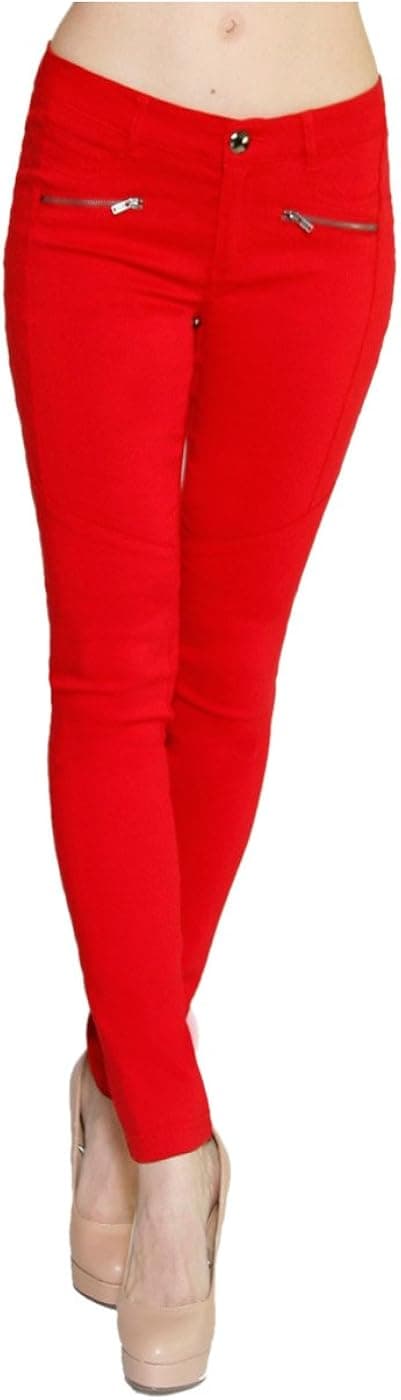 2LUV Women's Skinny Stretch Bengaline Ponte Pants