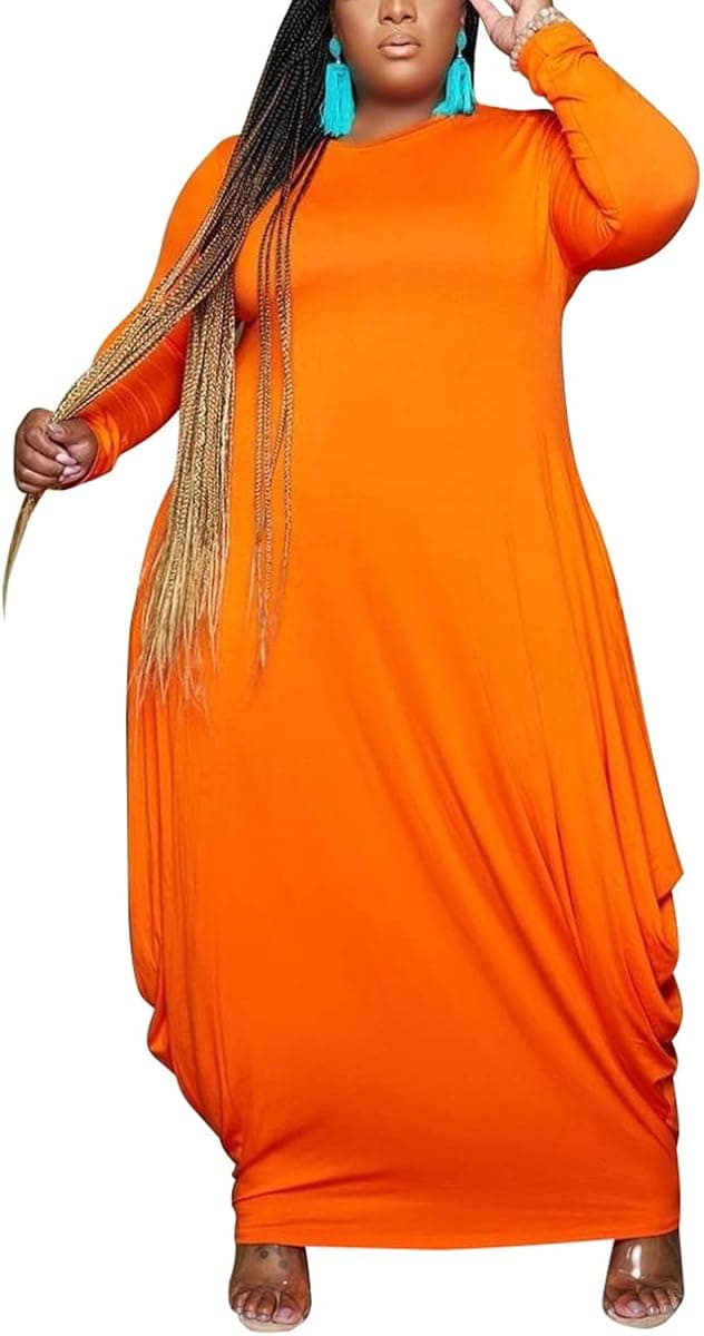 BFFBABY Women's Casual Maxi Dress Sleeveless Tie Dye Spaghetti Strap Summer Plus Size Swing Sundress with Pockets