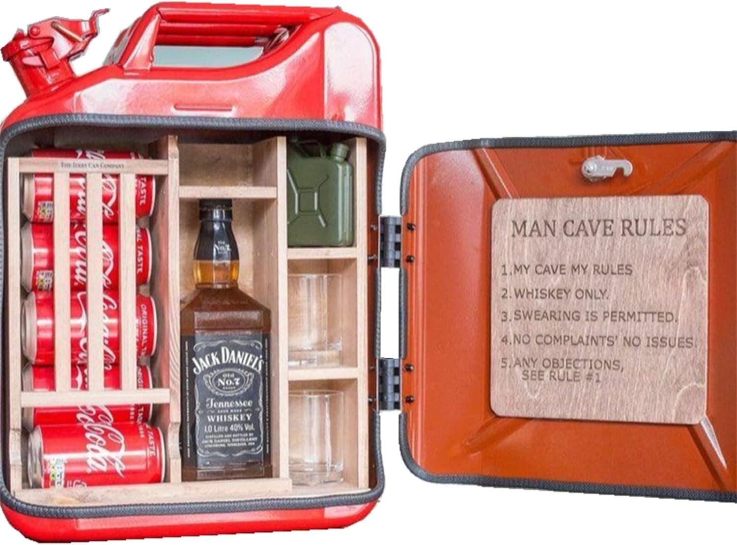 My Cave, My Rules, Christmas Gift Jar Bar Set, Gift Set, Suitable For Him, Man, Dad, Husband, Boyfriend, Boss (E)