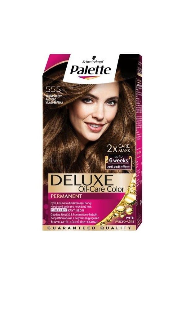 Palette Deluxe 555 Golden Gloss Caramel Permanent Hair Color