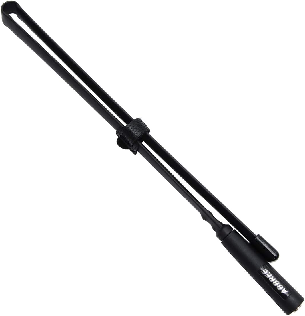 72CM/28.3 Inch ABBREE Foldable CS Tactical Antenna SMA-Male Dual Band VHF UHF 144/430Mhz for Yaesu FT-70DR TYT MD-380 Wouxun KG-UV8E 9D Plus Ham Two Way Radio