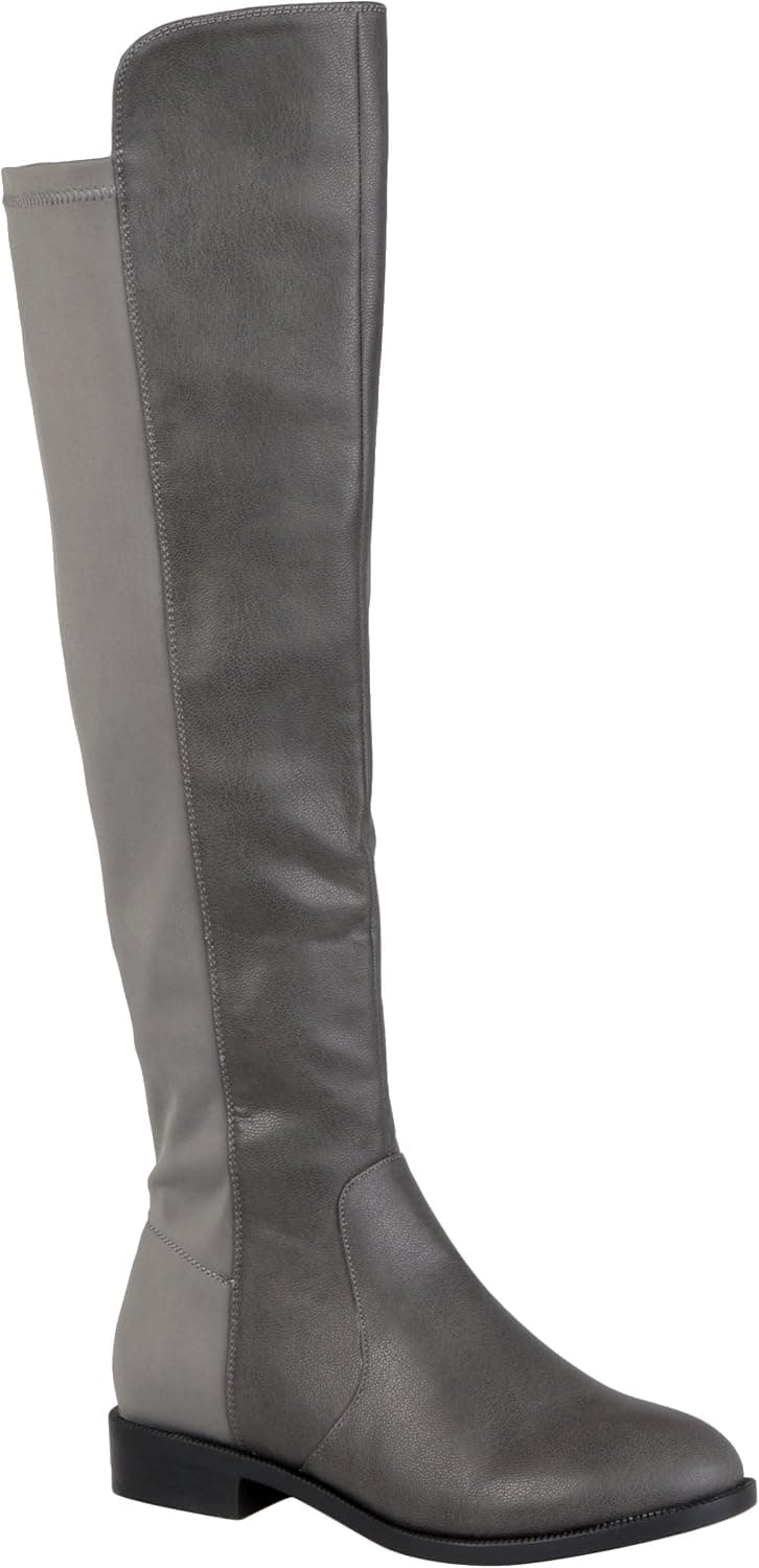 Brinley Co. Womens Knee-High Gore Stretch Riding Boot