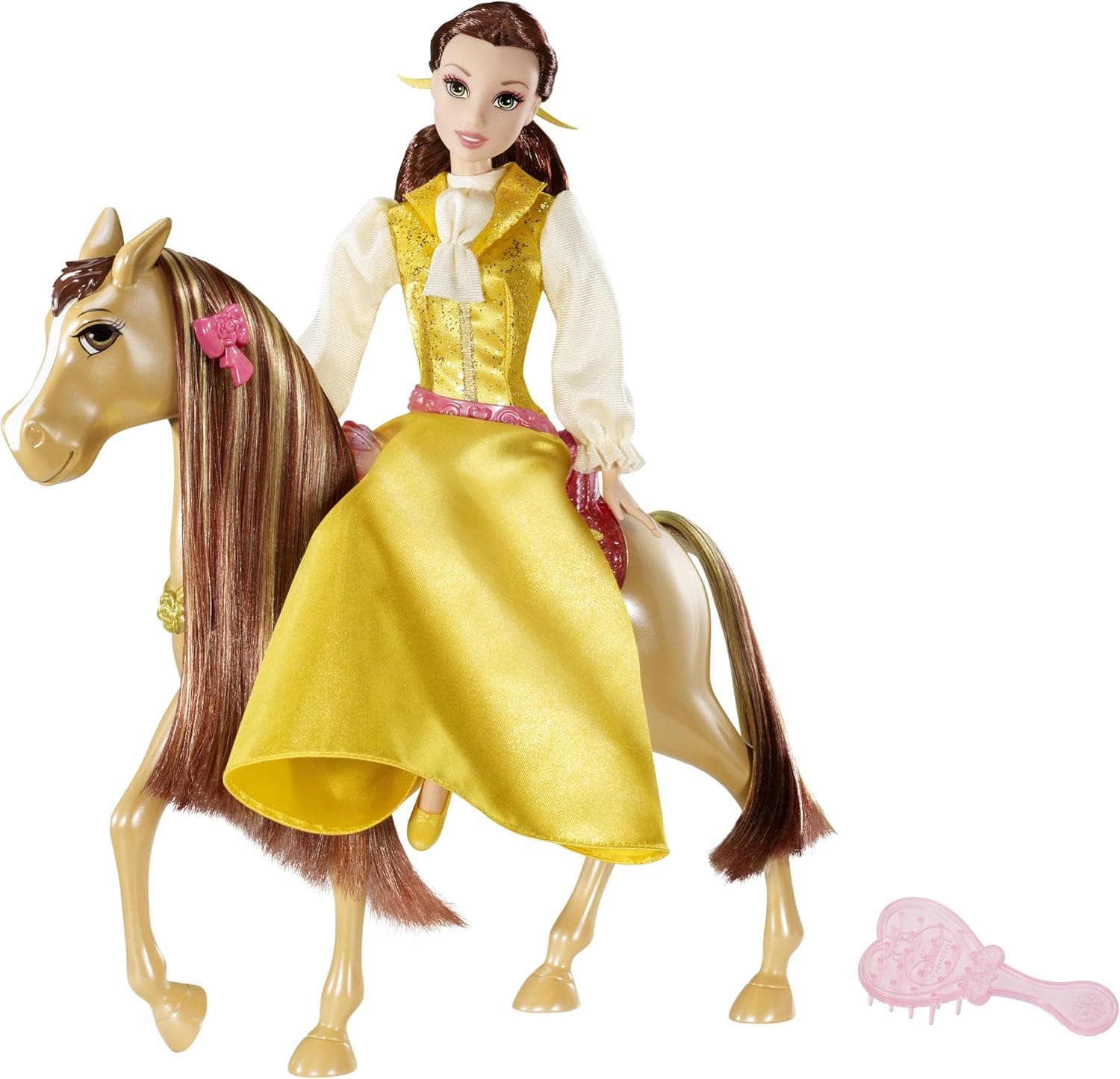 Disney Princess Sparkling Belle Princess Doll and Royal Horse